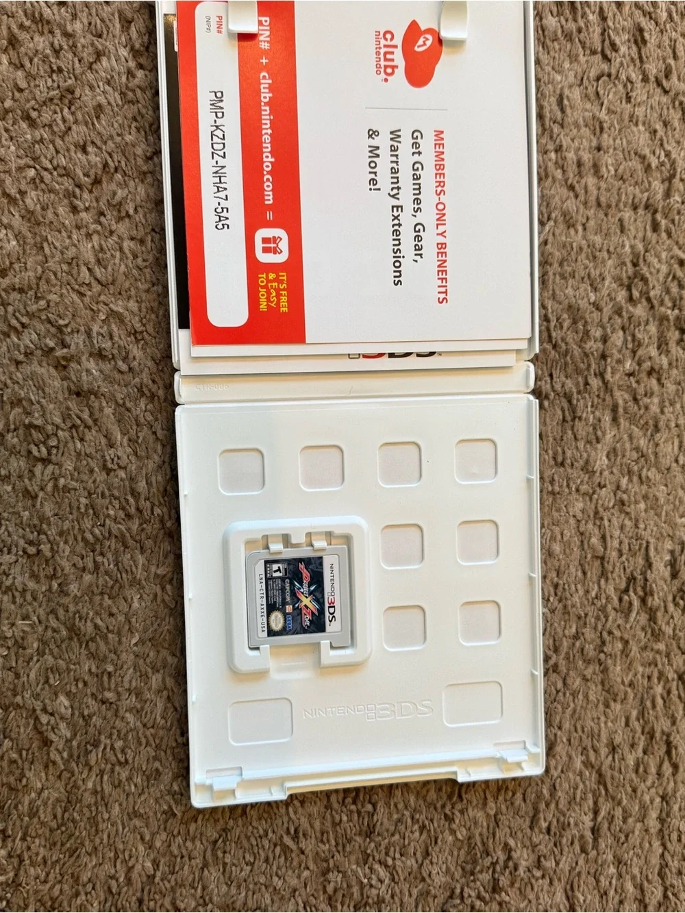 Nintendo 3DS Project X Zone Game - White Case, Multicolor Cover Art
